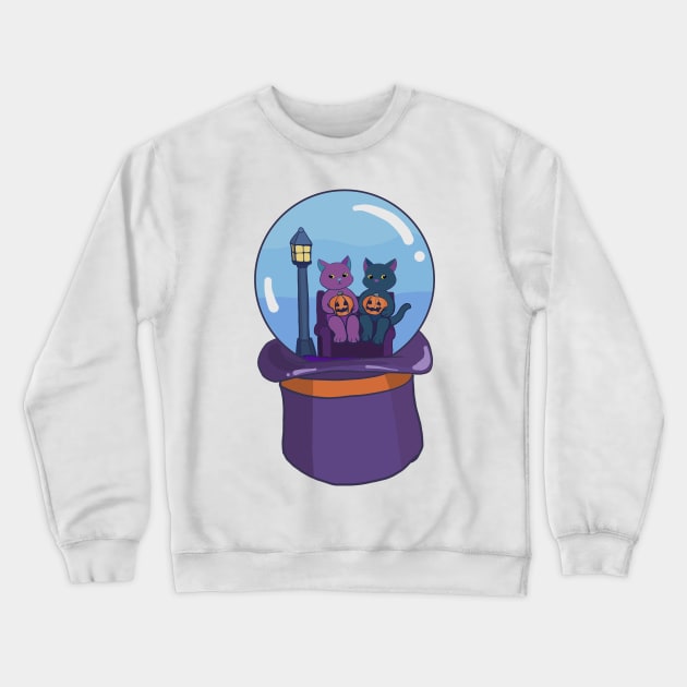 Spooky Cats Crewneck Sweatshirt by jenartfart